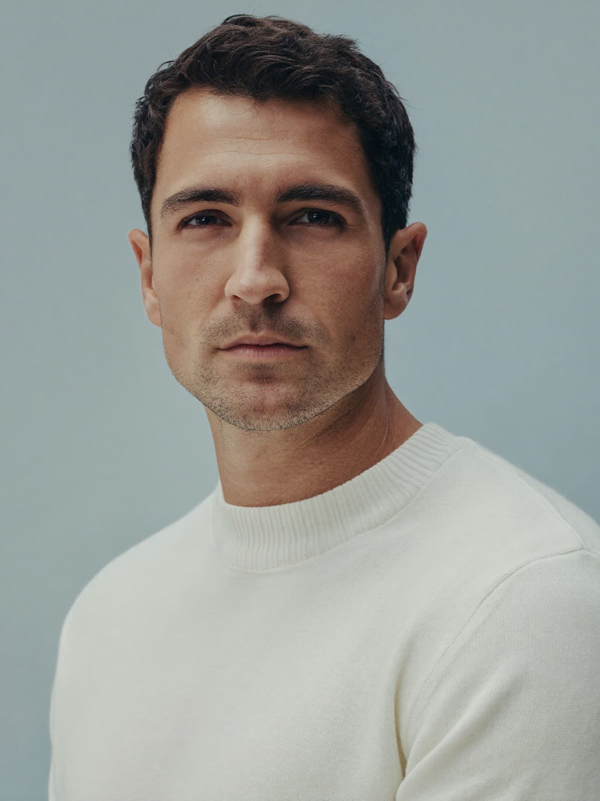 Portrait of a man with clear, natural skin